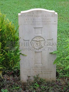 TRINCOMALEE WAR CEMETERY - HARTLEBURY, J